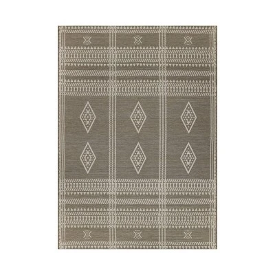 Six Diamond Outdoor Rug Linen - Threshold™ 6 Six Diamond Outdoor Rug Linen - Threshold™ - Image 4