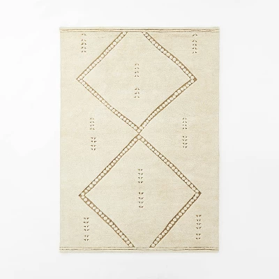 Cedar Hills Plush Geo Print Rug Cream - Threshold™ Designed With Studio McGee 7 Cedar Hills Plush Geo Print Rug Cream - Threshold™ Designed With Studio McGee - Image 5