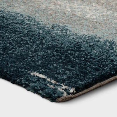 Abstract Watercolor Rug Blue - Threshold™ 4 Abstract Watercolor Rug Blue - Threshold™ - Image 2