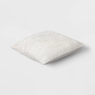 Woven Cotton Textured Square Throw Pillow - Threshold™ 4 Woven Cotton Textured Square Throw Pillow - Threshold™ - Image 2