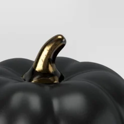 Set Of 3 Small Ceramic Halloween Pumpkins With Gold Stem - Threshold™ -Threshold GUEST e522c71c 5236 4716 87d9 cb99acca79a8