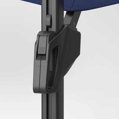 11'x11' Offset Solar Patio Umbrella - Black Pole - Threshold™ 5 11'x11' Offset Solar Patio Umbrella - Black Pole - Threshold™ - Image 3