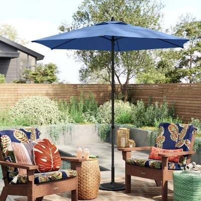 Calathea Outdoor Chair Cushion Navy - Threshold™ 3 Calathea Outdoor Chair Cushion Navy - Threshold™