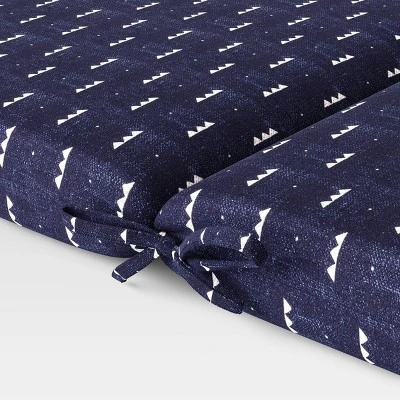 Arete Outdoor Chair Cushion Navy - Threshold™ 4 Arete Outdoor Chair Cushion Navy - Threshold™ - Image 2
