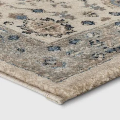 Jewel Boarder Persian Woven Rug Brown - Threshold