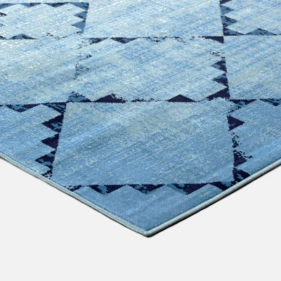 Distressed Diamonds Outdoor Rug - Threshold 3 Distressed Diamonds Outdoor Rug - Threshold