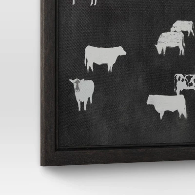 (Set Of 2) 12" X 12" Cow Collection II Framed Wall Canvases - Threshold™ 7 (Set Of 2) 12" X 12" Cow Collection II Framed Wall Canvases - Threshold™ - Image 5