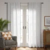 1pc 54"x84" Light Filtering Stitched Edge Curtain Panel Cream - Threshold™ 2 1pc 54"x84" Light Filtering Stitched Edge Curtain Panel Cream - Threshold™ -Threshold GUEST ede65d06 2516 4128 9981 c8cd87549ce3