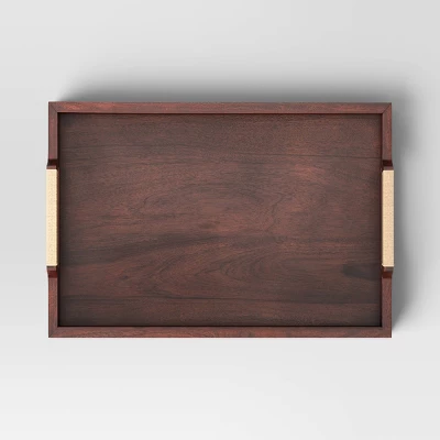Decorative Wood Tray - Threshold™ 4 Decorative Wood Tray - Threshold™ - Image 2