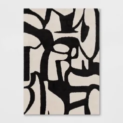 Abstract Inkblot Rug Black/White - Threshold™ 9 Abstract Inkblot Rug Black/White - Threshold™ -Threshold GUEST f515f58c 4fc4 473d 8b9e f1ee81b22a0b