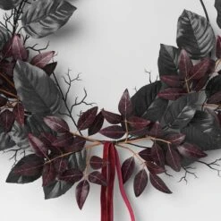 Halloween Leaf And Floral Wreath - Threshold™ -Threshold GUEST f5ffc4d7 9ce4 4df2 9aad 7504e348619b