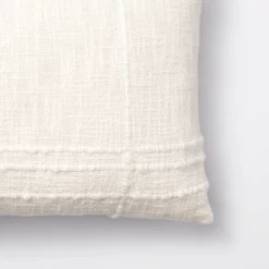 Bed Lumbar Texture Tonal Plaid Decorative Throw Pillow Off White - Threshold™ Designed With Studio McGee: Cotton & Acrylic, Indoor Use -Threshold GUEST f61dbb69 60e3 41ea afec 1c6abc2ac7de