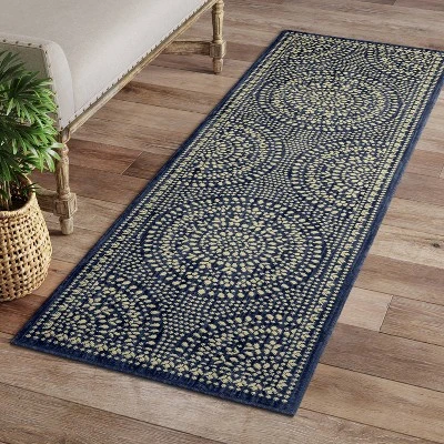 Butterfield Woven Novelty Area Rug Navy - Threshold 4 Butterfield Woven Novelty Area Rug Navy - Threshold - Image 2