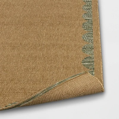 Grid Rectangular Flat Woven Outdoor Area Rug - Threshold™ 5 Grid Rectangular Flat Woven Outdoor Area Rug - Threshold™ - Image 3