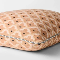 Square Geo Pattern With Striped Piping Peach - Threshold™ Design With Studio McGee 7 Square Geo Pattern With Striped Piping Peach - Threshold™ Design With Studio McGee -Threshold GUEST fe5e0fb6 5a7b 4bca 82d3 40d32441c02f