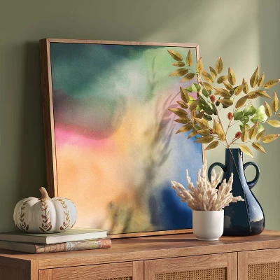 24"x24" Abstract Canvas Framed Art - Threshold™ 3 24"x24" Abstract Canvas Framed Art - Threshold™